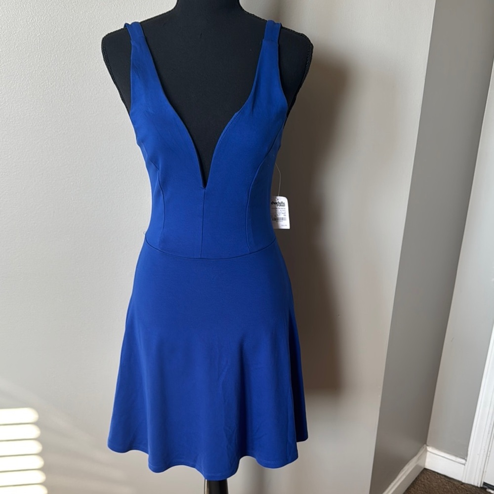 Stylish Blue Charlotte Russe Dress - Picture 1 of 8